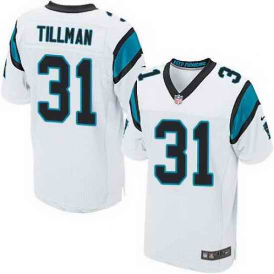Nike Panthers #31 Charles Tillman White Mens Stitched NFL Elite Jersey